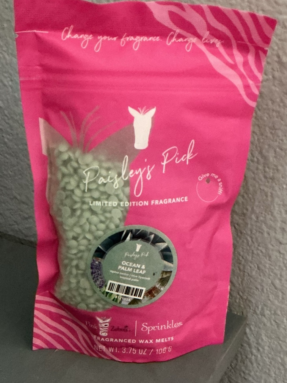 Ocean & Palm Leaf Pink Zebra Sprinkles Wax Melts